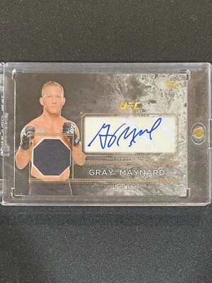 2016 Topps UFC Top of the Class Gray Maynard Autograph Relic Patch /25!! - Image 1 of 2