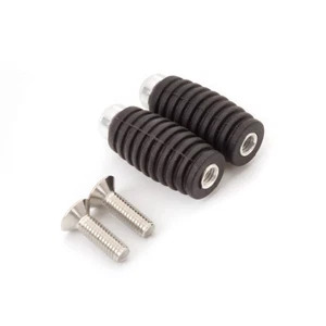 FXCNC Rubber Footpeg Brake Shift Pedal Pegs For YZF R125 R1 R3 R6 MT09 GSXR CBR - Picture 1 of 8