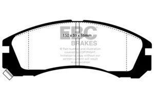 EBC Yellowstuff Front Brake Pads for Mitsubishi Lancer Evo 3 2.0 Turbo (95 > 96) - Picture 1 of 1