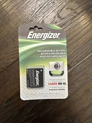 Batería de repuesto digital Energizer NB-6L nueva en caja para Canon PowerShot y más Foto 1 de 2