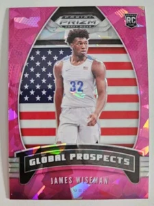James Wiseman RC Panini Prizm Draft Picks Global Prospects Pink Cracked Ice... - Bild 1 von 1