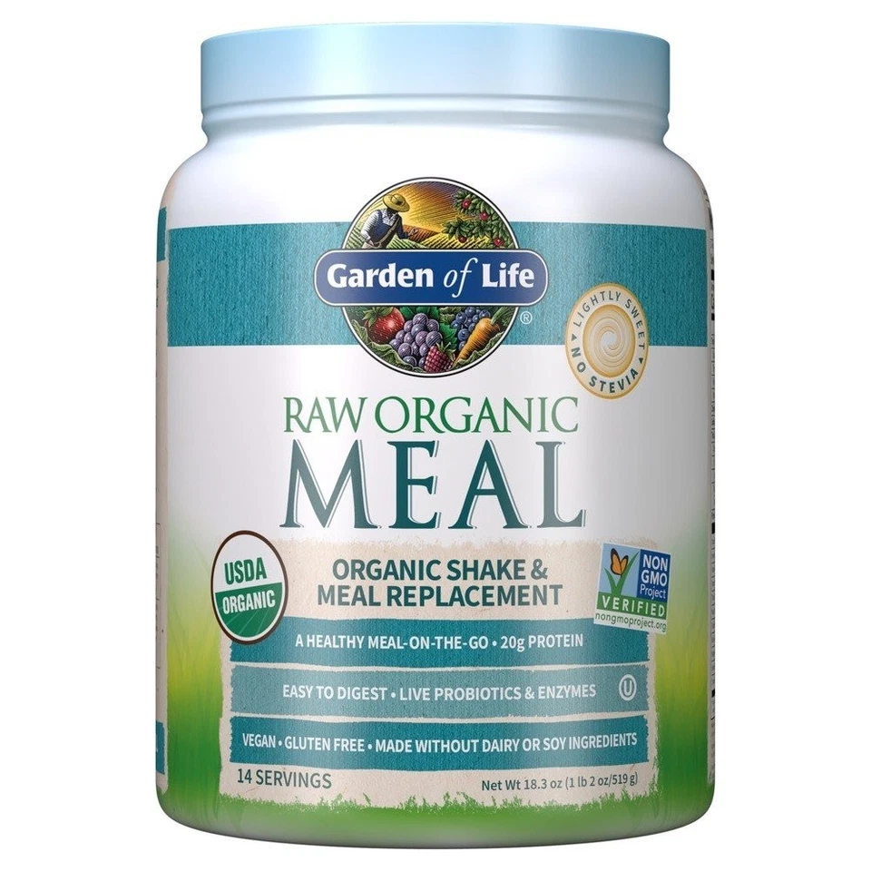 Garden of Life Raw Organic Meal Lightly Sweet 18.3 oz (519 g) Powder - Image 1 of 1