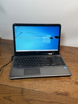 Sony Vaio SVE151G11M – Spares or Repairs – Cracked Screen – i5 – 750GB HDD - Image 1 of 4