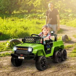 12V Kids Electric Car w/ 2WD/4WD Switch, Remote Control, Camouflage - Picture 1 of 11