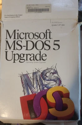 Microsoft MS-DOS 5.0 Upgrade Includes 5.25" Disks - Image 1 of 4