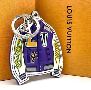 Louis Vuitton Porte Cles LV Varsity Jacket Key Ring MP3385 Baga Charm Purple - Picture 1 of 10