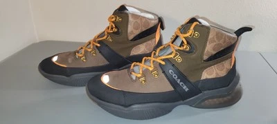 Coach CitySole Senderista Para Hombre Talla 10 Caqui Oliva Reflectante Foto 1 de 4