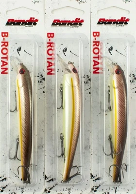 (LOT OF 3) BANDIT B-ROTAN 4.6" 1/2OZ BDTBRTNB72 BABY CARP I3227 - Image 1 of 2
