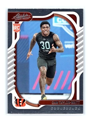 2022 Panini Absolute Football #150 Cam Taylor-Britt Rookie RC Cincinnati Bengals - Image 1 of 2