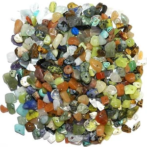 GCL9910 Surtido de piedras preciosas medianas 4 mm - 10 mm Chip Cuentas Mezcla 4 onzas - Imagen 1 de 4