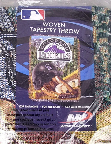 Colorado Rockies Coors Field Tapestry Woven Throw Blanket 48" x 60 MLB USA Made Cover
