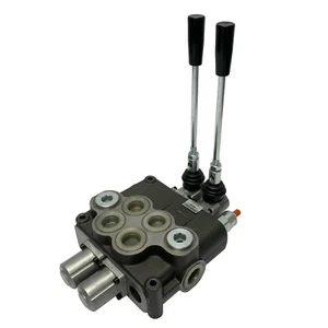 2 Spool Hydraulic Directional Control Valve Open Center 32 GPM 3600 PSI NEW!  - Picture 1 of 4