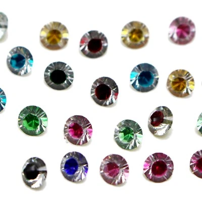 1000 diamantes de imitación acrílicos con punta trasera de diamante de 4 mm confeti artesanal dispersión de boda Foto 1 de 4