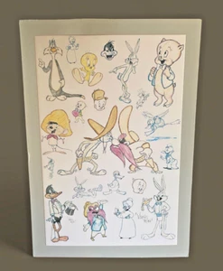 Virgil Ross Bugs 'n' Friends Vintage Lithograph Hand Signed in Pen - Picture 1 of 8