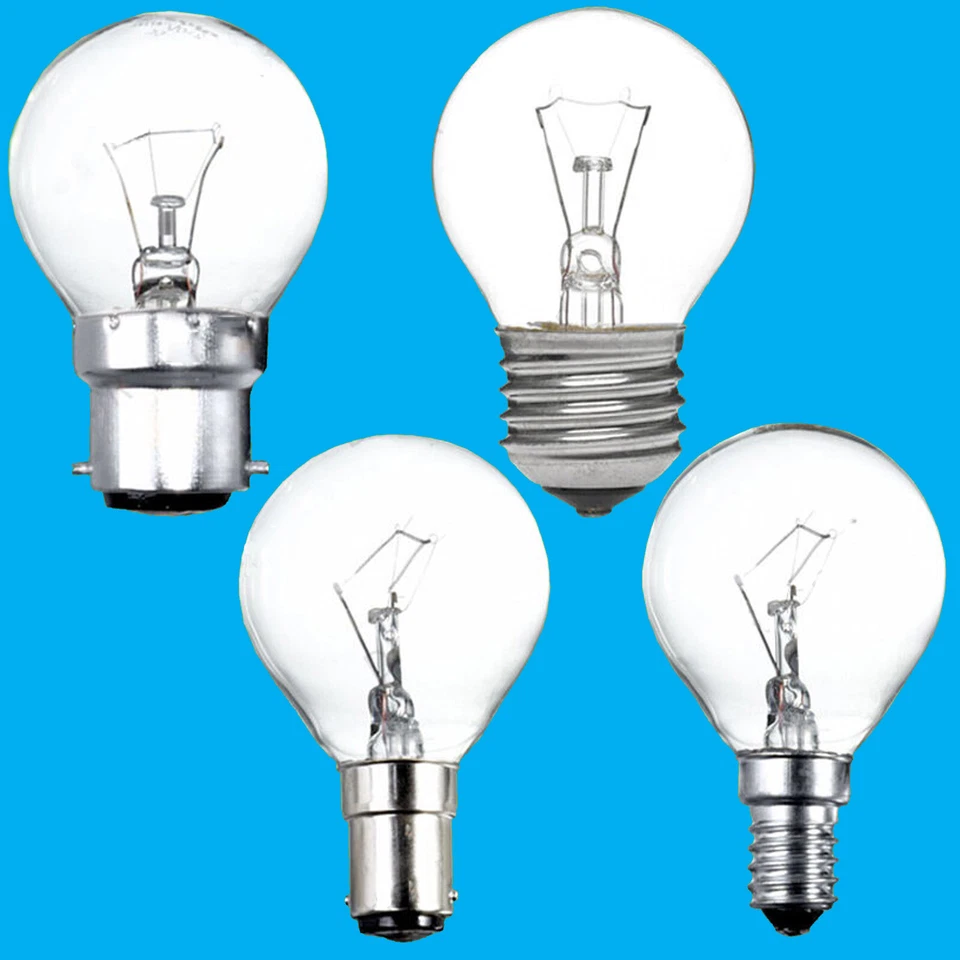 4x Transparent Golf Rond à Variation Standard Ampoule 25W 40W 60W BC Es Sbc Ses