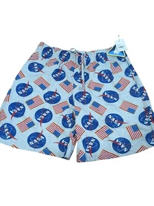 NASA Logo Herren Loungewear, PJ’s Gr. S meliert grau elastischer Kordelzug Bund NEU - Bild 1 von 7