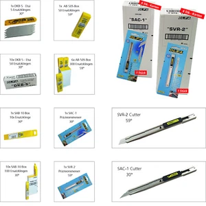 OLFA® SAC-1-30°, SVR-2 59° Messer SAB-10, DKB-5, AB-50S, Klingen Tönung Car Wrap - Bild 1 von 29