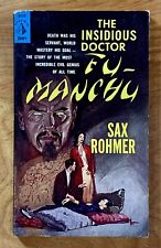 The Insidious Doctor Fu-Manchu by Sax Rohmer - NF vintage 1961 action/crime pb
