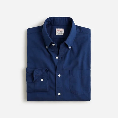 J Crew NAVY Broken-in Organic Cotton Oxford Shirt Classic Fit  ~ M /L/XL ~ New ! - Image 1 of 4