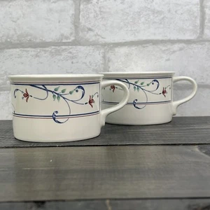 Vtg Mikasa Intaglio Cac20 Annette Mugs Set Of 2 Malaysia - Picture 1 of 11