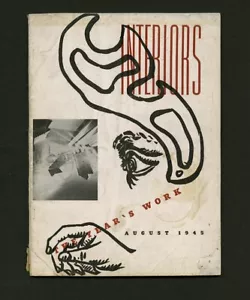 1945 Alvin Lustig INTERIORS L. Moholy-Nagy RAPSON Laszlo WORMLEY Breuer NEUTRA - Picture 1 of 9