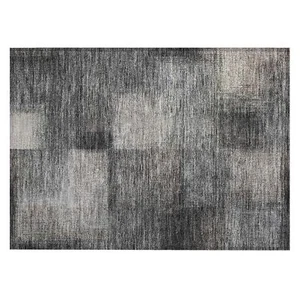 Addison Rugs Chantille ACN742 Charcoal 1'8" x 2'6" Indoor/Outdoor, Machine - Picture 1 of 5