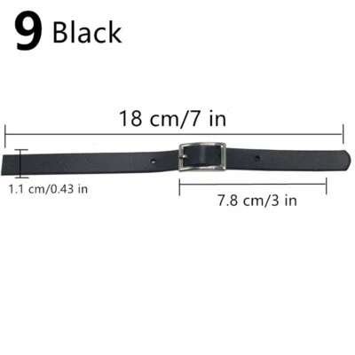 2 X Leather Buckle Button Belt Strap Metallic Toggle Sewing Accessories - Image 1 of 4