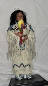 Danbury Mint Collect Doll Porcelain Native American Bride "Yellow Moon" Indian!! - Picture 1 of 24