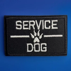 Tactical Hook And Loop Morale Patch "Service Dog" - Bild 1 von 3