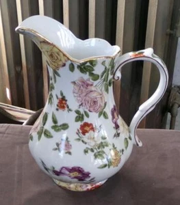 Royal Danube China Porcelain Floral 9" Pitcher - Picture 1 of 1