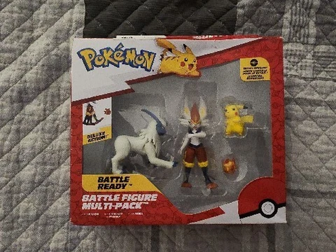 Pokemon Battle Figure Multipack - Pikachu, Absol, & Cinderace 3 Pack Cover