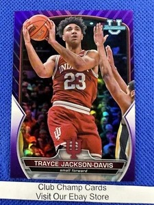 2023 #42 Trayce Jackson-Davis BowmanUniversity Chrom 1. Lila 113/399 Indiana - Bild 1 von 3