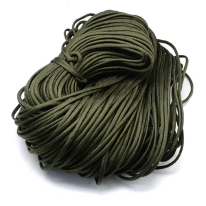 1 paquete de cuerdas de escalada en roca de 4 ~ 5 mm verde oliva oscuro poliéster spandex paracords - Imagen 1 de 2