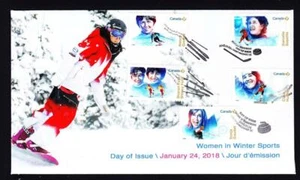 Canada limited edition 2018 private FDC sc#3080-3084 Women in Sports, booklet x5 - Picture 1 of 1