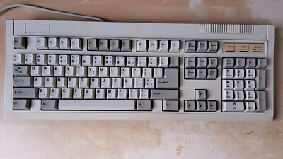 Vintage AT Tastatur Keyboard Monterey K208, DIN5,  sliders over rubber dome - Bild 1 von 4