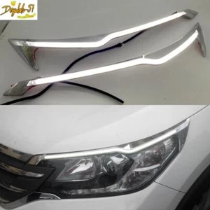 For Honda CRV CR-V 2012-2014 Front Headlight Strip Led DRL Turn Signal Light 2X - Picture 1 of 11