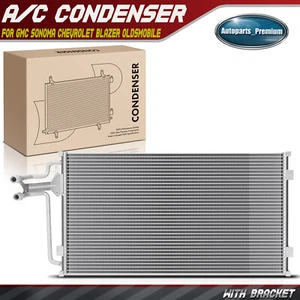 A/C Condenser with Bracket for Chevrolet Blazer 95-05 S10 GMC Jimmy Olds Bravada - Picture 1 of 9