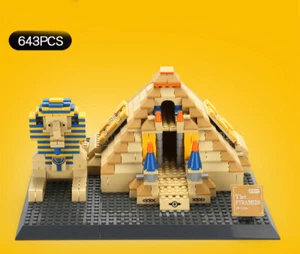 World Famous Scenic Sports Building Blocks  the Great Pyramids of GIZA-Egypt  - Picture 1 of 3