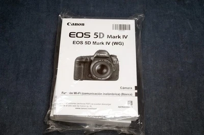 New- Canon EOS 5D Mark IV Instruction Owners Manuals. English and Spanish - Image 1 of 2