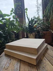 2 Maple Cutting Boards Charcuterie 11" X 11" 1 3/8" Thick  Only $20 Ea - Picture 1 of 7