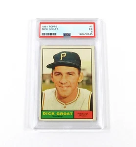 1961 Topps Baseball Dick Groat #1 Pirates PSA 5 DF036553 - Bild 1 von 6