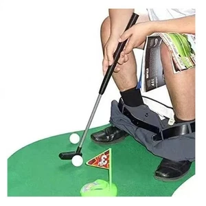 Portable Mini Toilet Golf Set for Fun Indoor/Outdoor Games - Picture 1 of 6