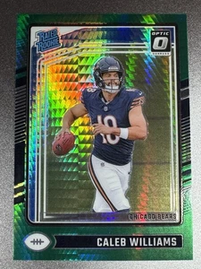 2024 Donruss Optic #201 Caleb Williams Bears Rated Rookie card RC green hyper SP - Bild 1 von 7