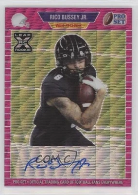 2021 Leaf Pro Set Metal 1989 Auto Pink Wave /30 Rico Bussey Jr #PA-RBJ Auto - Image 1 of 2