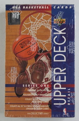 1993 Upper Deck Basketball Box, Series 1, FACTORY SEALED, 36 Packs, M. Jordan!!! - Image 1 of 4