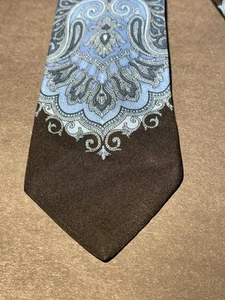 Vintage Weiner’s By DAMON Unisex Be Blk Paisley Silk Necktie Pre-owned - Picture 1 of 7