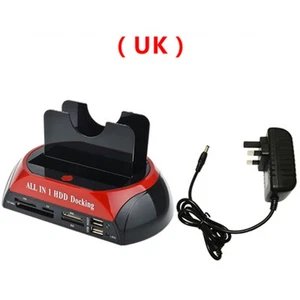 Mobile HDD Docking Station 2.5″/3.5″ IDE+SATA USB Dual Hard Drive Card Reader - Picture 1 of 11