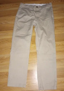 mens george dress pants khaki colored size 31x30 - Picture 1 of 2