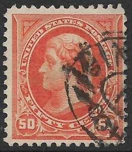 Estados Unidos #275 50c. Edición Jefferson usada muy fina - Imagen 1 de 2