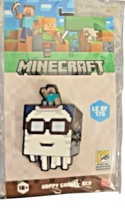 NEU Minecraft x Toddland SDCC 2025 Happy Ghost Red Pin LE 175 Exclusive RARE - Bild 1 von 4